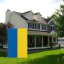 3 x Nationality Region Ukraine Flag, Ukraine Ukrainian Garden Flags, Nation International Flag World Country Flags Indoor and Outdoor Flags,Cotton linen Double-Sided.