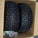 2PCS 15x6.00-6 Tire and Wheel Assembly, Replacement for Craftsman John Deere Cub Cadet Riding Mowers, 4 Ply Tubeless Lawn Mower Tires 15x6x6, 500lbs Capacity, 3" Centered Hub, 3/4" Bushing