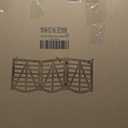 Wooden Dog Gate Freestanding Pet Gate Foldable Pet Gate for Dogs,Indoor Dog Fences with 3Foot Supportershite,3Pane 23.6" Height-White.