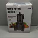 Juicer Machines with 5.8" Large Chute, 2-in-1 Cold Press Juicer for Whole Vegetables Fruits 400W, Masticating juicer Easy to Clean Juice Extractor Machine for Making Nut Mike, Juice, Premium Gray