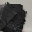 Uigidori 100 Pcs Premium Organza Bags, 8 x 12 Inches Sheer Organza Gift Pouches with Drawstring, Large Mesh Favor Bags for Wedding Favors, Party, Jewelry, Christmas, Makeup Wrapping Supplies (Black)