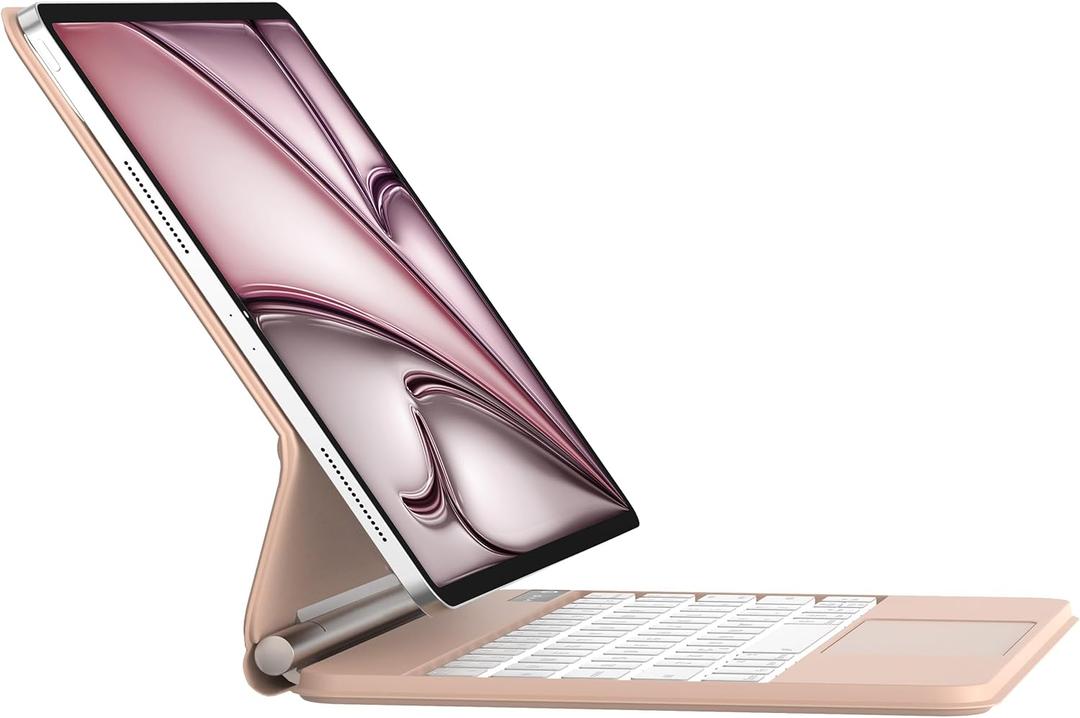 D DINGRICH Keyboard Case for iPad Pro 12.9 inch (3/4/5/6th Gen) & iPad Air 13 Inch (M3/M2) Magic Keyboard, Easy-Set Floating Cantilever Stand, Precision Multi-Touch Trackpad,Pink D DINGRICH Keyboard Case for iPad Pro 12.9 inch (3/4/5/6th Gen) & iPad Air 13 Inch (M3/M2) Magic Keyboard, Easy-Set Floating Cantilever Stand, Precision Multi-Touch Trackpad,Pink