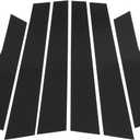 Door Pillar Window Trim for Jeep Cherokee 2014-2020 Front Rear Left Right Anti Scratch Sticker Pillar Posts Door Outer Exterior Cover 6 Pcs Black