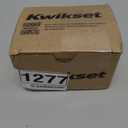 Kwikset 660 Deadbolt Lock, Satin Nickel Round Exterior Keyed Front Entry Door, Single Cylinder Dead Bolt, with Microban Protection
