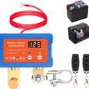 Remote Battery Disconnect Switch 12V/24V 140A with Led Voltage Display, Anti Theft and Battery Drain, Battery Kill Switch for Car, RV, ATV, Truck, Tractor, Boat