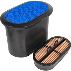 Primary Secondary Air Filter Set 32/925682 32/925683 87037984 87037985 Compatible with John Deere JCB New Holland Case-IH P608533 P600975 87356351 87357353 RE253518 RE253519 6503092M1 6501484M1