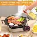 Oil Sprayer for Cooking, 220ml olive oil sprayer, oil spray bottle for Air Fryer, oil mister for Baking, Salad Dressings, Grilling (Glass Bottle, 220ml/7.4 oz) (White)