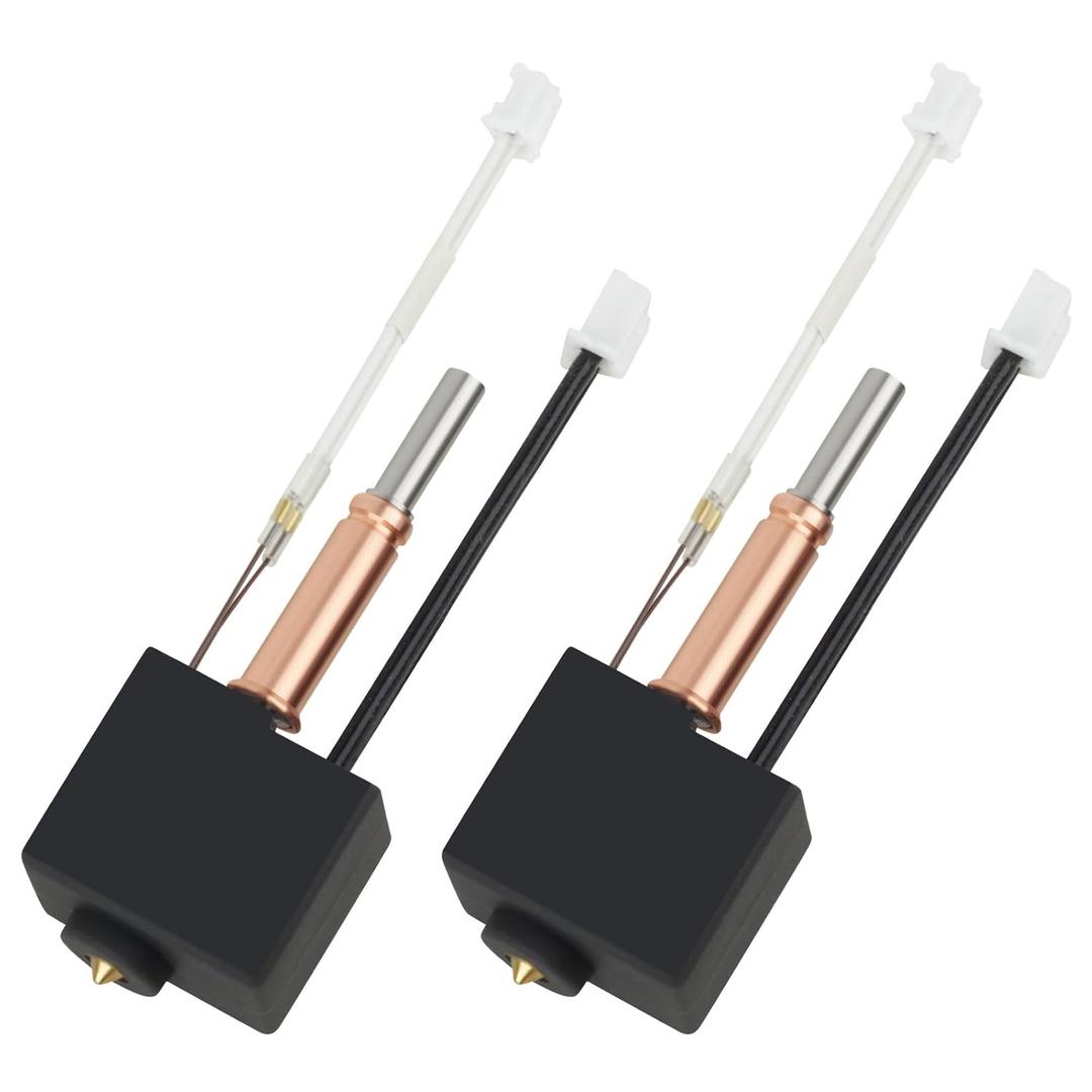 2PCS Original Kobra 3/Kobra 3 V2 Combo Hotend 3D Printer All Metal Extruder Hot End Replacement with 0.4mm Brass Nozzle and Silicone Sock for Anycubic Kobra 3 and Kobra 3 V2 Combo 3D Printers