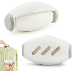 2 Pcs Reusable Lint Roller for Pet Hair, Portable Mini Lint Roller for Clothes, Washable Gel Lints Remover Tool Extra Sticky Cleaner for Clothes Sofas Hair Debris Dust (Color:White)
