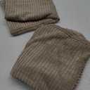 MIULEE Light Brown Corduroy Pillow Covers Pack of 2 Boho Decorative Spliced Throw Pillow Covers Soft Solid Couch Pillowcases Cross Patchwork Textured Cushion Covers for Living Room Bed Sofa 20x20 inch