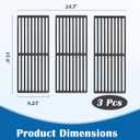 SafBbcue 17.8'' Cooking Grates Replacment for Cuisinart Grills Parts GAS2456AS GAS9456AS GAS1456ASO GAS1456BSO 4-Burner Grill Grids Kirkland Grill Parts PC2600L PCA 2600L PC2600 PC26001 Cast Iron