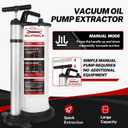 BILITOOLS 9L Pneumatic/Manual Oil Extractor Pump, Vacuum Oil Fluid Pump Extractor 2 in 1 Automotive Oil Change Tool Large Capacity 2.4 Gallon Engine Fluid Extractor for Boat Marine Jetski ect.