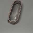 Clear Travel Makeup Brush Holder, Leather Makeup Brush Toiletry Bag, Portable Cosmetic Brush Case, Transparent Waterproof Makeup Brush Storage Bag, Purple (Small)