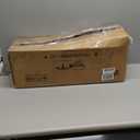 6 FT Prelit Snow Flocked Christmas Tree, Artificial Spruce Christmas Tree with 250 Warm White LED Lights, 850 PVC Branch Tips, Easy Assembly/Metal Stand/Hinged Branches Decoration