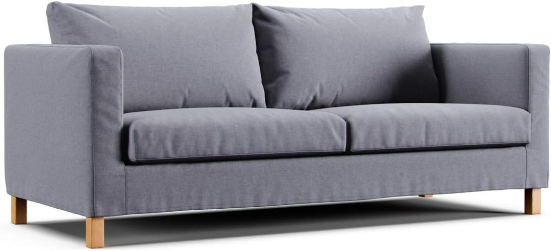 Comfort Works Custom Karlstad Sofa Covers, Replacement for IKEA Karlstad 3-Seater Sofa (3-Seater - Medium Grey)