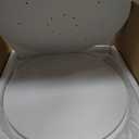 Nidouillet Rotating Bookshelf, Revolving Bookcase 360 Display Round Bookshelf, High-Density MDF Wood Narrow Swivel Corner Book Shelf Standing Bookcase for Adult Bedroom, Living Room (White, 2 Tier)