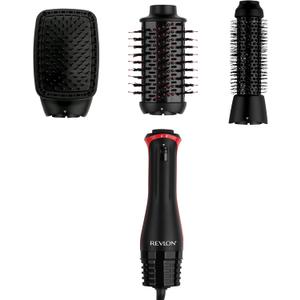 REVLON 3-in-1 Multi-Styler, Blow Dryer Brush, Blowout and Hair Straightener Brush in One to Dry, Curl, Smooth, Shape and Volumize Hair for Gorgeous Salon Blowouts (Black)