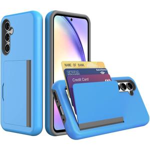 Galaxy A54 Case with Card Holder, Credit Card Slot Protective Wallet Case for Samsung Galaxy A54 - Blue
