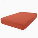 hyha Milk Silk Couch Cushion Covers, Soft Magic Sofa Covers Washable for 2 Cushion Couch, Stretch Sectional Outdoor Cushion Covers for Patio Furniture with Elastic Bottom(Medium, Rust)