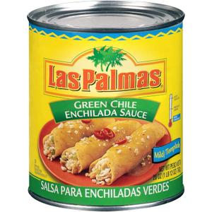 Las Palmas Green Chile Enchilada Sauce, Medium, 28 Ounce (Pack of 12), Best By April 30 2027