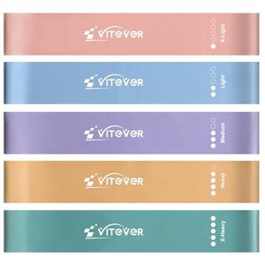 Resistance Bands for Working Out, Exercise Bands Resistance Band for Physical Therapy, Stretch Bands for Legs, Arm, Whole-Body Fitness, Booty, Stretching, Women & Men Workout Bands, Set of 5