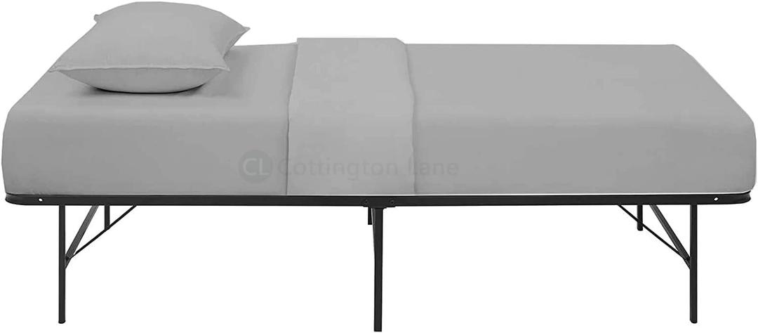 Cottington Lane Cot Size 30 x 75 Sheet Set, Hotel Quality 100% Cotton 4 Piece Bunk Bed Sheets, Perfect for Narrow Twin, Camp Bunk,Trifold Mattress, Guest Bed Replacement, Light Grey Solid