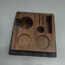 KNODOS Walnut Espresso Tamping Station 54mm for Breville Machines Espresso Accessories Organizer Tamper Distributor Portafilter Holder and Multi Accessory Storage