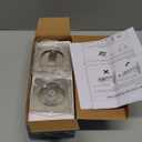 Pocket Door Lock with Edge Pull, Privacy Door Hardware Suitable for Bathroom Bedroom etc Recessed 2 Sided, 2 3/ 8" Backset, Invisible Hardware for 1 3/ 8” to 2 3/ 16” Thickness Door (Sliver+Edge Pull)