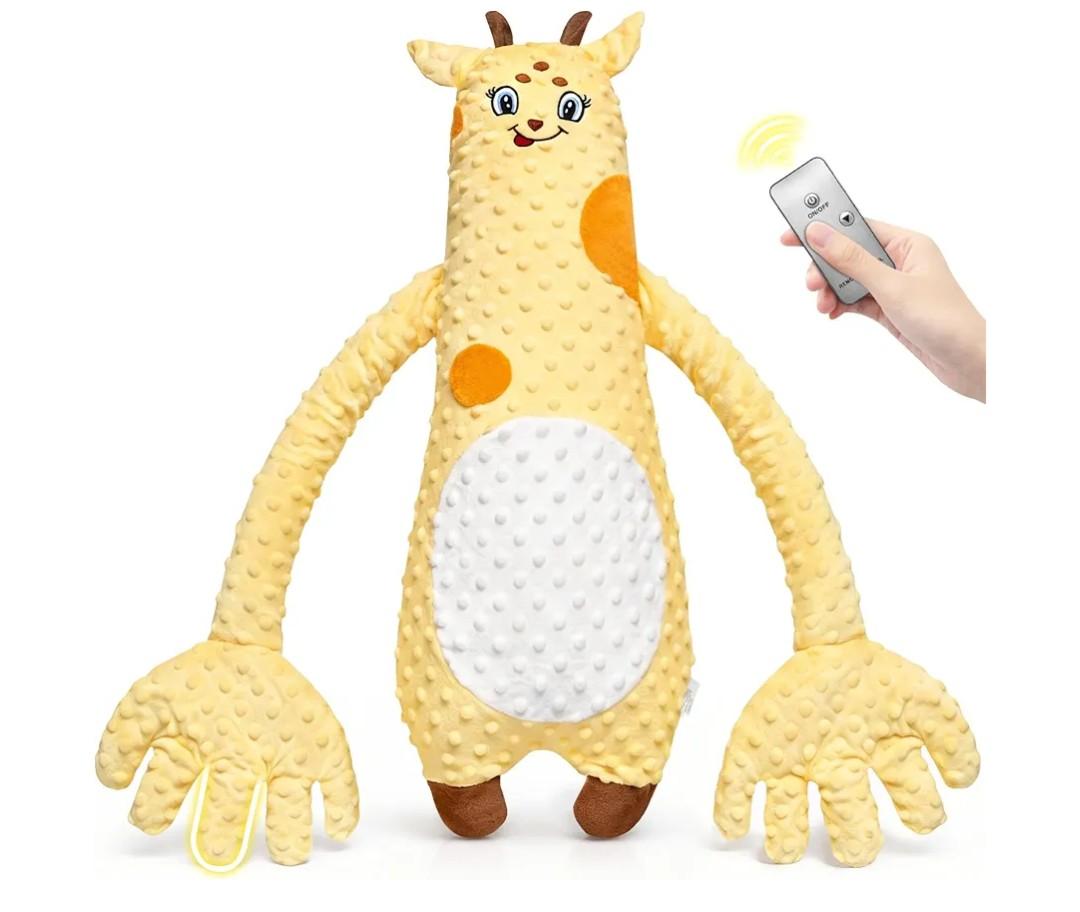 Plush Giraffe Toy for Kids, Soft Stuffed Animal Doll with Interactive Features, Fun Companion Toy for Home, Travel and Gift (Yellow)