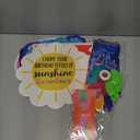 BLUE PANDA Happy Birthday Rainbow Car Decorations for Parade, Balloons, Banner, and Signs - Happy Birthday Banner - Pandas - Rainbow Balloon - Valentines Confetti - Space Party Decorations