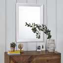 AAZZKANG Rectangular Wall Mirror Decorative Wood Framed Mirrors Large 20"x16" for Farmhouse Bedroom Bathroom Living Room Entryway Hanging Home Decor