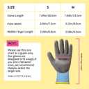 PROMEDIX P Kids Gardening Gloves Rubber Coated Work Gloves for Children Age 3-5,Soft & Breathable for Outdoor Play & DIY
