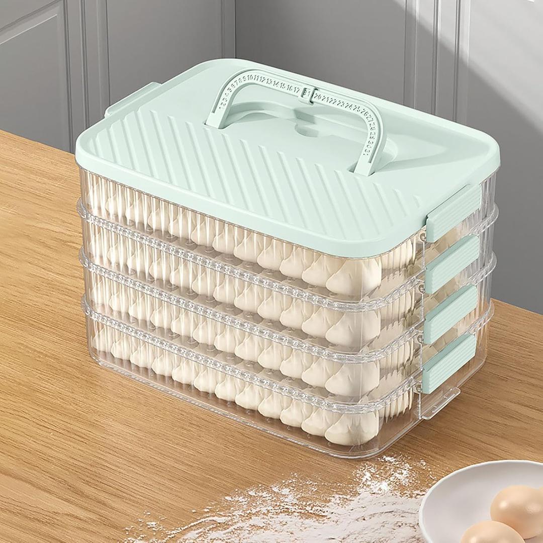 4-Layer Stackable Cookie Container Set | Airtight Food Storage for Cookies, Snacks & More - Keep Treats Fresh, Organized in Kitchen or Pantry
