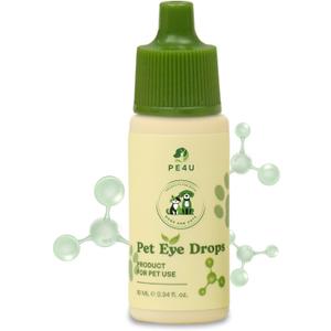 Eye Drops for Dogs & Cats - Veterinary-Recommended Pet Eye Care Solution - Cleanses Dirt, Soothes Redness, Relieves Dryness, Reduces Tear Stains