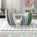 White Stone Drying Mat for Kitchen Counter, Diatomaceous Dish Drying Mat 16x24 Inch, Fast-Absorbing Quick-Dry Non-Slip Sink Tray