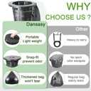 Retractable Portable Toilet, Adjustable Height Camping Toilet for Adults Kids, Compact Travel toilet for Car, Camping, Emergency, Outdoor Portable Potty