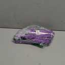 QIRMIZI 11 PCs Handheld Folding Fans Hand Floral Fan – Perfect for Church,Tea Party, Weddings, Props, Cosplay, Dance, Decoration, Performance and Gifts, Purple