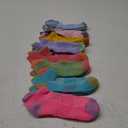 Comfoex Girls Socks Ankle Athletic Socks For Kids 4-6 6-8 8-10 Years Old Short Socks With Cushioned Sole 8 Pairs