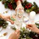 Uxylry Wine Glass Markers Washable, 8-Pack Dual Tip Erasable Pens | Food Grade Non-Toxic Ink for Glasses, Ceramic | Ideal Christmas Gifts & Party Accessories