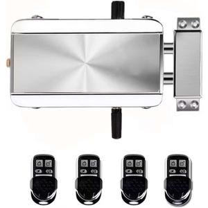 Keyless Entry Electronic Lock with 4 Remote Control, Smart Lock Anti-Theft Deadbolt Access Control System