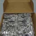 20 Pack Soft Close Cabinet Door Hinges for 1/2" Partial Overlay Cupboard, 100 Degree Opening Angel, Stainless Concealed Kitchen Cabinet Hinges with Mounting Screws and Manual