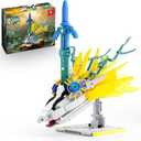 MOC TOTK Master Sword Building Set, Legendary Sword Building Toy with Crossing Light Dragon Base, Gifts for Fans Kids Adults, Compatible with Lego Animal, 702 PCS (KK10001)