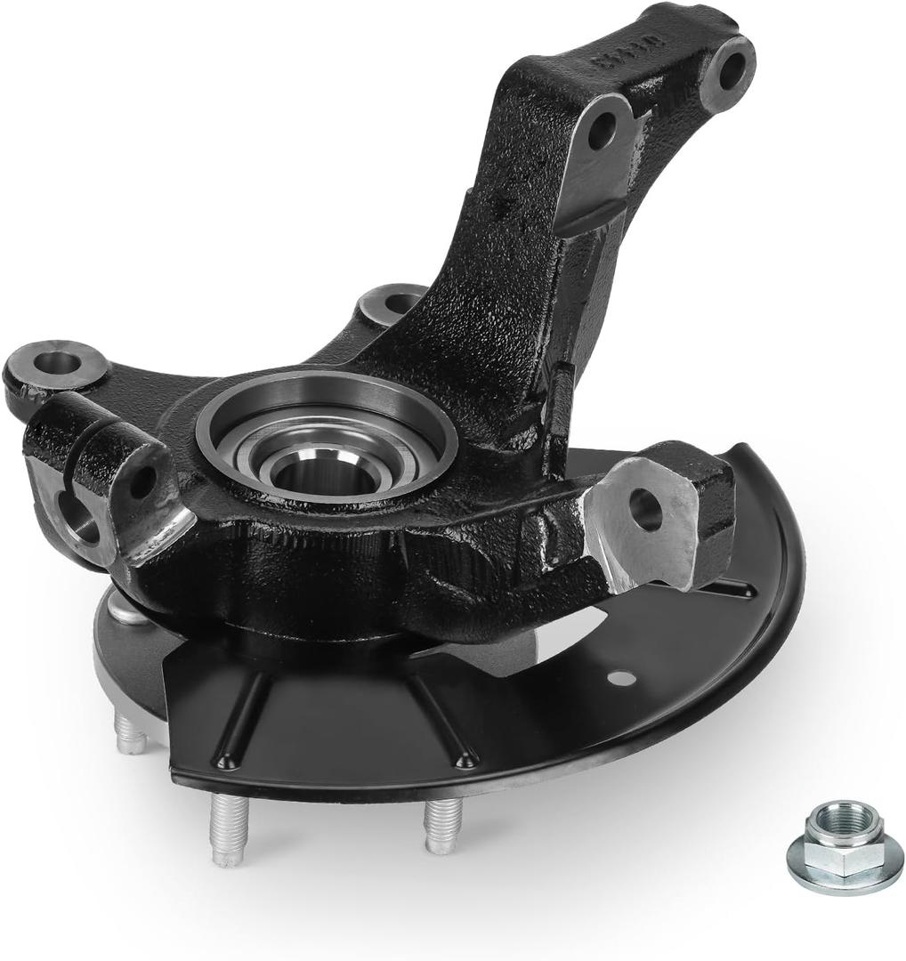 Front Steering Knuckle & Wheel Bearing Hub Assembly for Ford Escape 2005-2012, Mazda Tribute 2005-2011, Mercury Mariner 2005-2011, LK015 698-405 698405, Left Driver Side