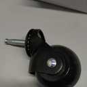 2 Inch Ball Caster Wheels - Stem Casters Set of 4,Heavy Duty 1200 LBS,360 Swivel,Non Marking Polyurethane,Black Replacement Castors for Furniture, Cabinet, Cart,Coffee Table (Premium Black)