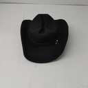 DRESHOW Classic Western Felt Cowboy Cowgirl Hat for Women Men Outdoor Wide Brim Belt Buckle Panama Hat Unisex Rolled up Caps (Large, 1 Pack Style 2: Black B)