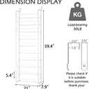 10 Tier Shoe Rack Hanging Shoe Storage the Door Shoe Rack for Closet Pantry Over The Door Shoe Organizer Wall Floating Shelves (Matte White)