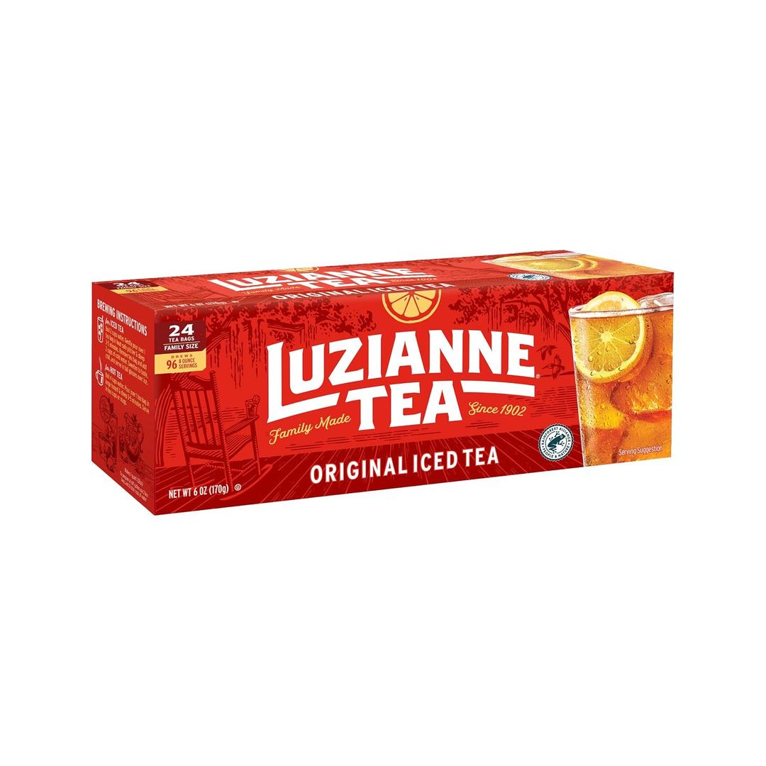 Luzianne Unsweetened Iced Tea Bags 24 Count (Pack of 1), BBD 05/02/2028