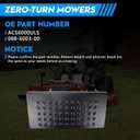 ACS6000ULS Mower Chute Blocker Compatible with Most Zero Turn Mowers, Fit for Ferris, Exmark, Gravely, Hustler and Toro Mowers Replaces Advanced Chute System 088-6003-00, Includes Discharge Shield