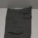 Men's Lightweight Multi Pocket Casual Outdoor Twill Cargo Shorts with Zipper Pockets with 8 Pockets No Belt (40, Grey)