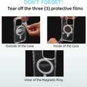 MAYCARI for iPhone 15 Case Compatible with Magnet, Original Ocean Starfish Coral Clear Magnetic Phone Cover for Girls Women Summer Soft TPU Hard Back Shockproof Protective Phone Case for 15 6.1"